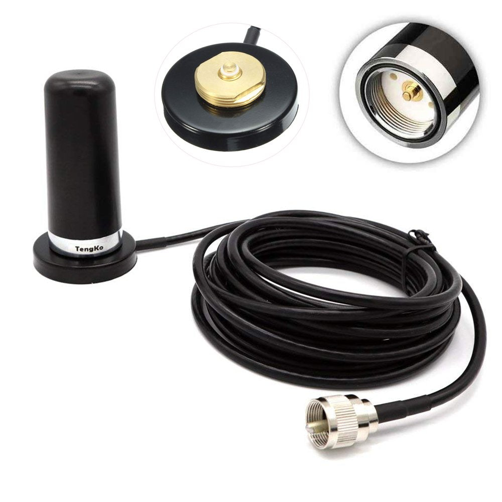 Tengko Nmo Dual Band High Gain Antennas For Car Mobile Radio Uhf Vhf 400 470 136 174Mhz And Mount Magnetic Base For Mobile Radio